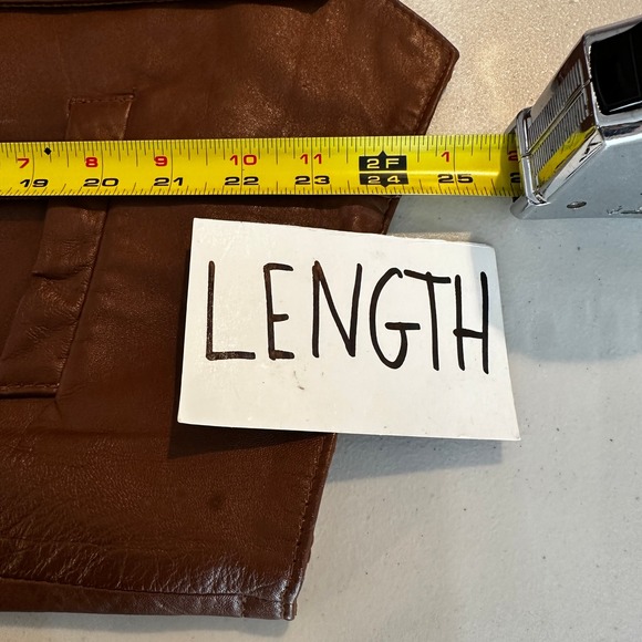 Scully Mens Genuine Leather Western Vest Brown Size 40 Pockets Button Front - Picture 14 of 14